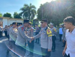 Simak Arahan Kapolres Lotim Saat Lakukan Halal Bihalal Dengan Seluruh Personel
