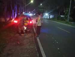 Personel Polsek Wanasaba Lakukan Patroli Malam Jaga Kamtibmas