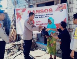 Sambut HUT Bhayangkara ke-79, Polsek Suralaga Gelar Bakti Sosial