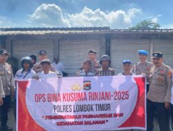 Operasi Bina Kusuma Hari ke-9 Sasar Pasar Masbagik untuk Wujudkan Kamtibmas Aman dan Kondusif