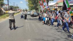 Polsek Masbagik Laksanakan Pengaturan Lalu Lintas di Depan SMPN 1 Masbagik