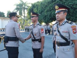 Polres Lombok Timur Gelar Upacara Sertijab Kasat Intelkam