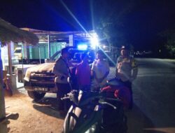 Polsek Jerowaru Gelar Patroli Blue Light Cegah Gangguan Kamtibmas
